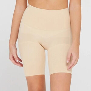 Spanx Remarkable Results High Rise Shaping Shorts Beige Nude Size 1X Plus